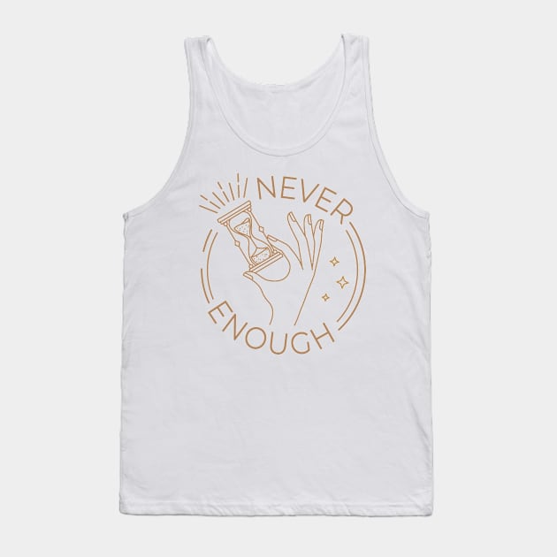 Never Enough Time: Boho Houglass Sand Timer Tank Top by PunTime